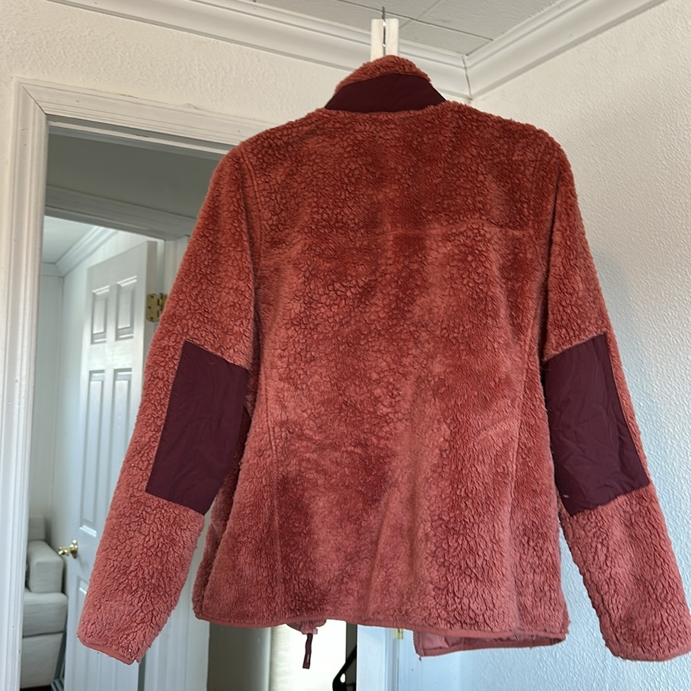 L.L. Bean Rust Sherpa Jacket - Picture 2 of 3